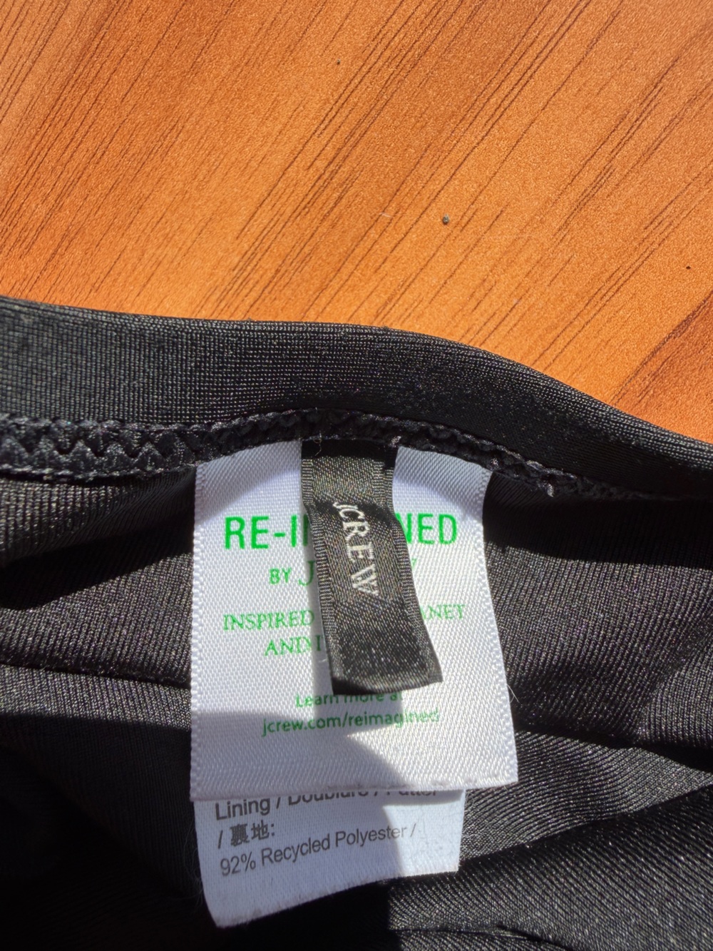 J. Crew Black Ruched One-Piece Swimsuit Size 12 - Picture 8 of 8